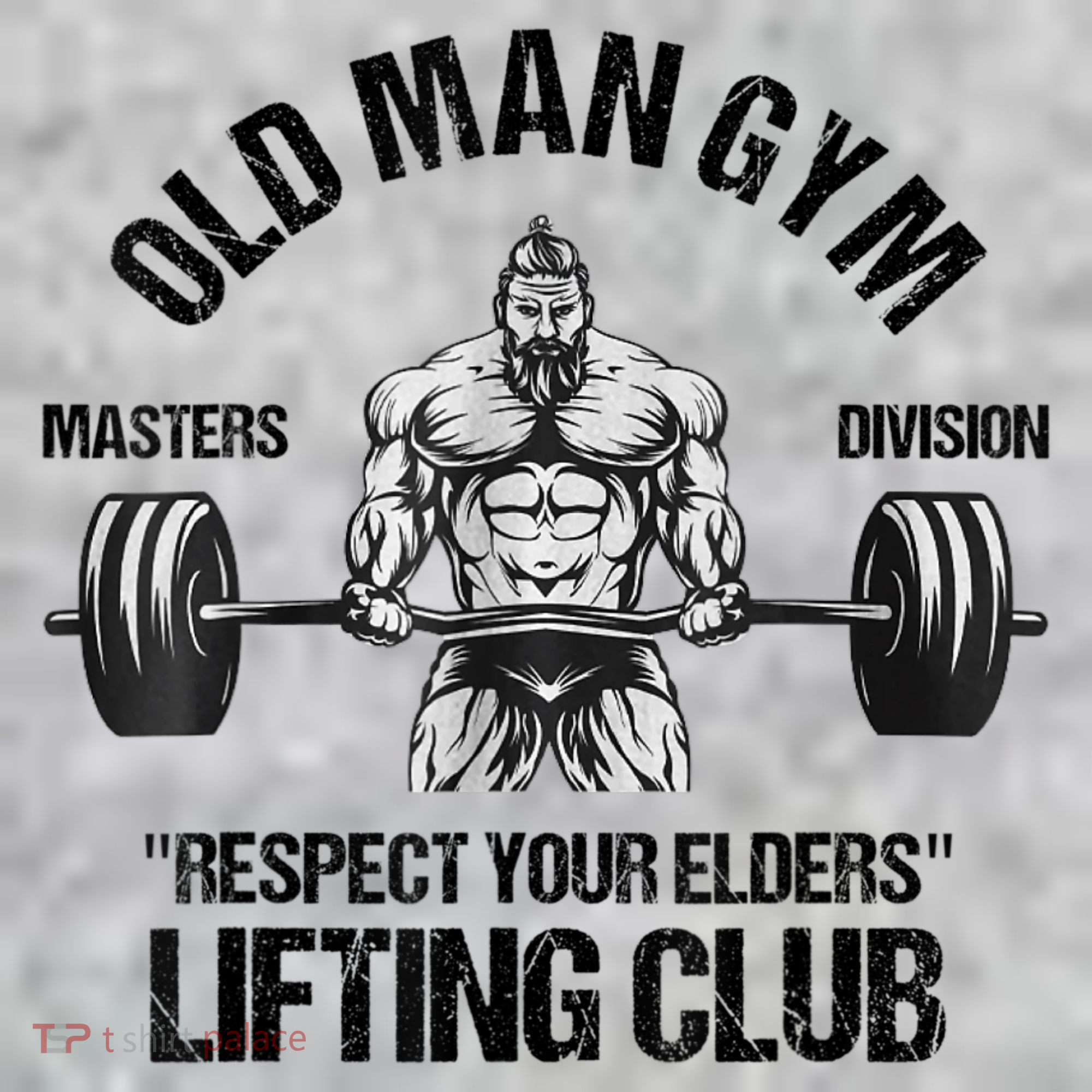 Mens Old Man Gym Respect Your Elders Lifting Clubs Weightlifting Sweatshirt