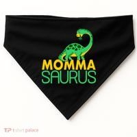 Momma Saurus Mommasaurus Dinosaur Cute Mom USA-Made Doggie Bandana thumb 0