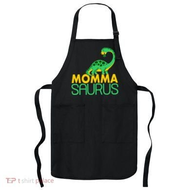 Momma Saurus Mommasaurus Dinosaur Cute Mom Apron