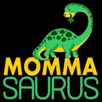 Momma Saurus Mommasaurus Dinosaur Cute Mom Polo thumb 3