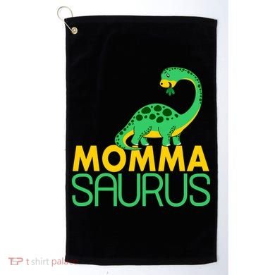 Momma Saurus Mommasaurus Dinosaur Cute Mom Golf Towel
