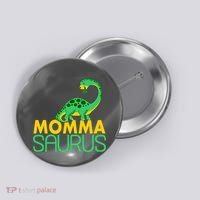 Momma Saurus Mommasaurus Dinosaur Cute Mom Button thumb 0