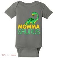 Momma Saurus Mommasaurus Dinosaur Cute Mom Baby Bodysuit thumb 0