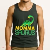 Momma Saurus Mommasaurus Dinosaur Cute Mom Tank Top thumb 3