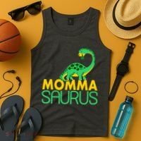 Momma Saurus Mommasaurus Dinosaur Cute Mom Tank Top thumb 4