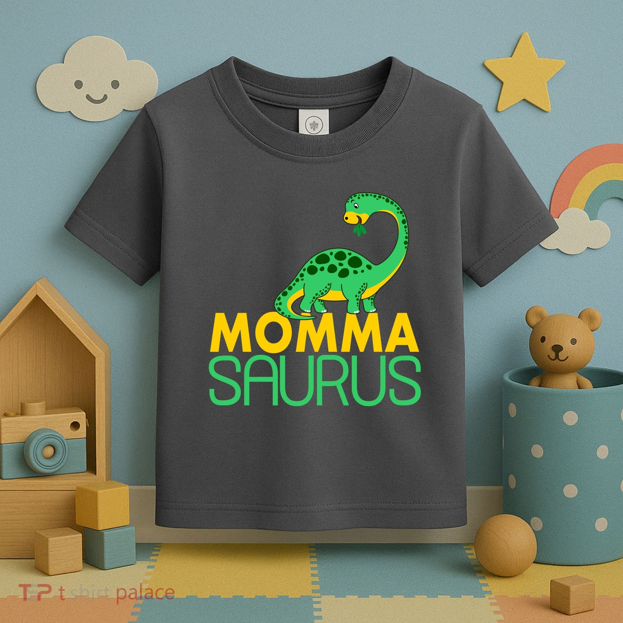 Momma Saurus Mommasaurus Dinosaur Cute Mom Toddler T-Shirt