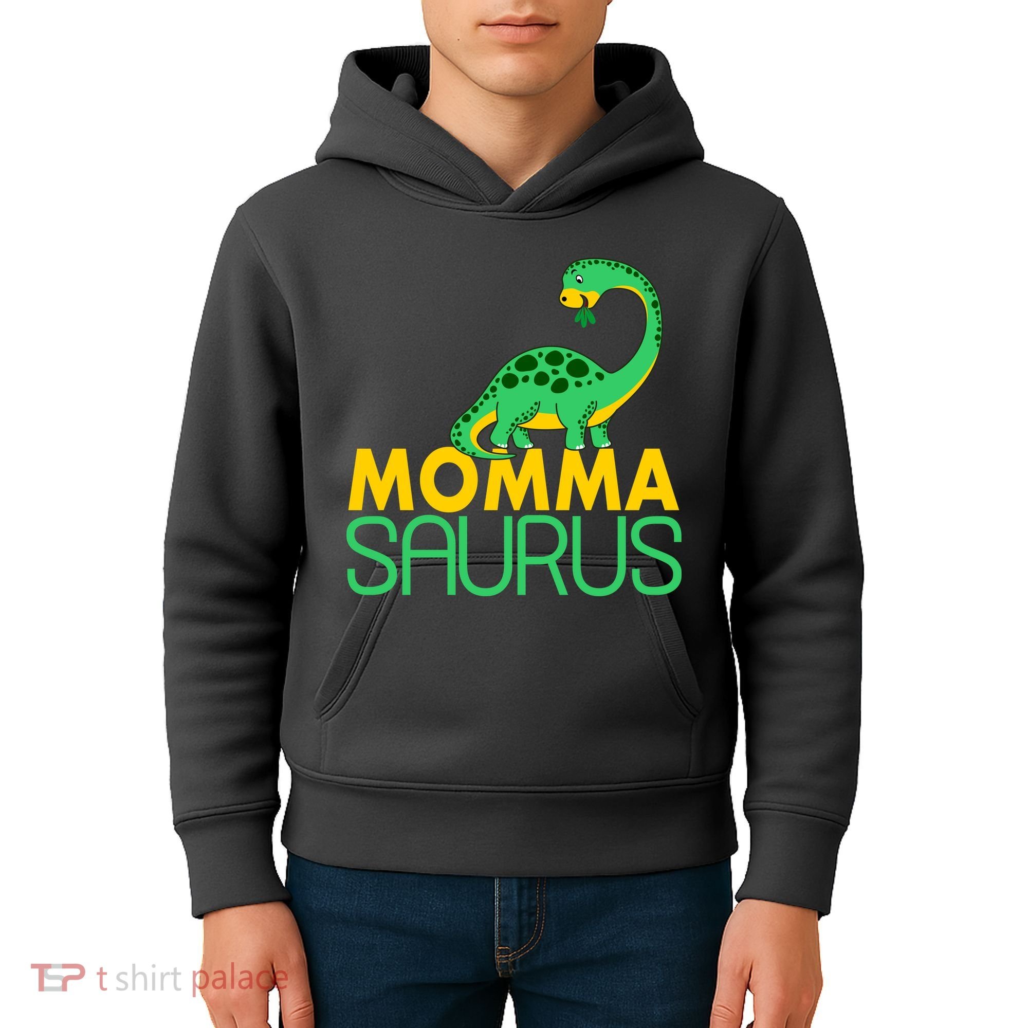 Momma Saurus Mommasaurus Dinosaur Cute Mom Kids Hoodie