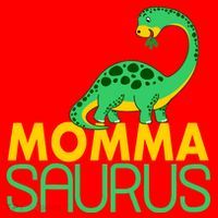 Momma Saurus Mommasaurus Dinosaur Cute Mom Santa Hat thumb 1