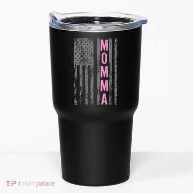 Momma Vintage USA Flag Tumbler