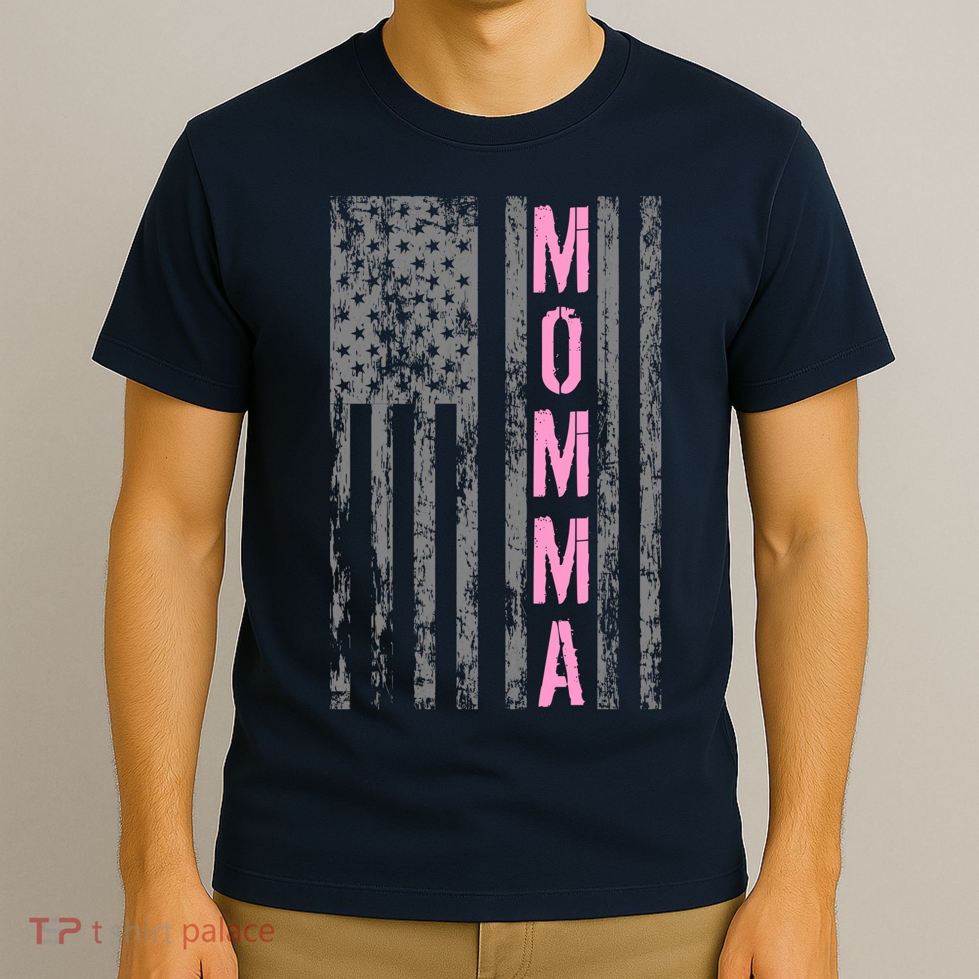 Momma Vintage USA Flag T-Shirt