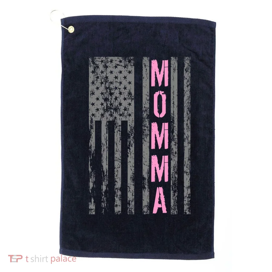 Momma Vintage USA Flag Golf Towel