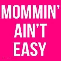 Mommin' Ain't Easy Bold Text Women's Long Sleeve Shirt thumb 2