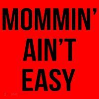 Mommin' Ain't Easy Bold Text Santa Hat thumb 1