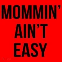 Mommin' Ain't Easy Bold Text Santa Hat thumb 1