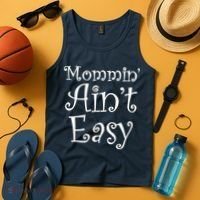 Mommin' Ain't Easy Mom Tank Top thumb 4