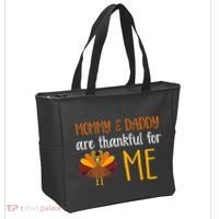Mommy And Daddy Are Thankful For ME Tote Bag thumb 2