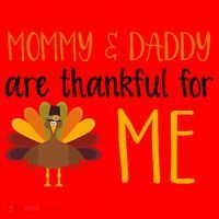 Mommy And Daddy Are Thankful For ME Santa Hat thumb 1