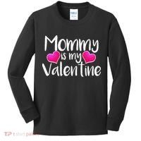 Mommy Is My Valentine Kids Long Sleeve Shirt thumb 0