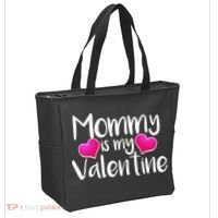 Mommy Is My Valentine Tote Bag thumb 2