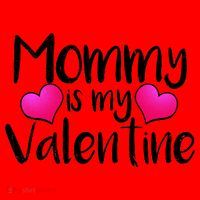 Mommy Is My Valentine Santa Hat thumb 1