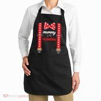 Mommy Is My Valentine Cute Bow Tie Suspenders Apron thumb 2