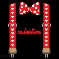 Mommy Is My Valentine Cute Bow Tie Suspenders Coffee Mug thumb 5