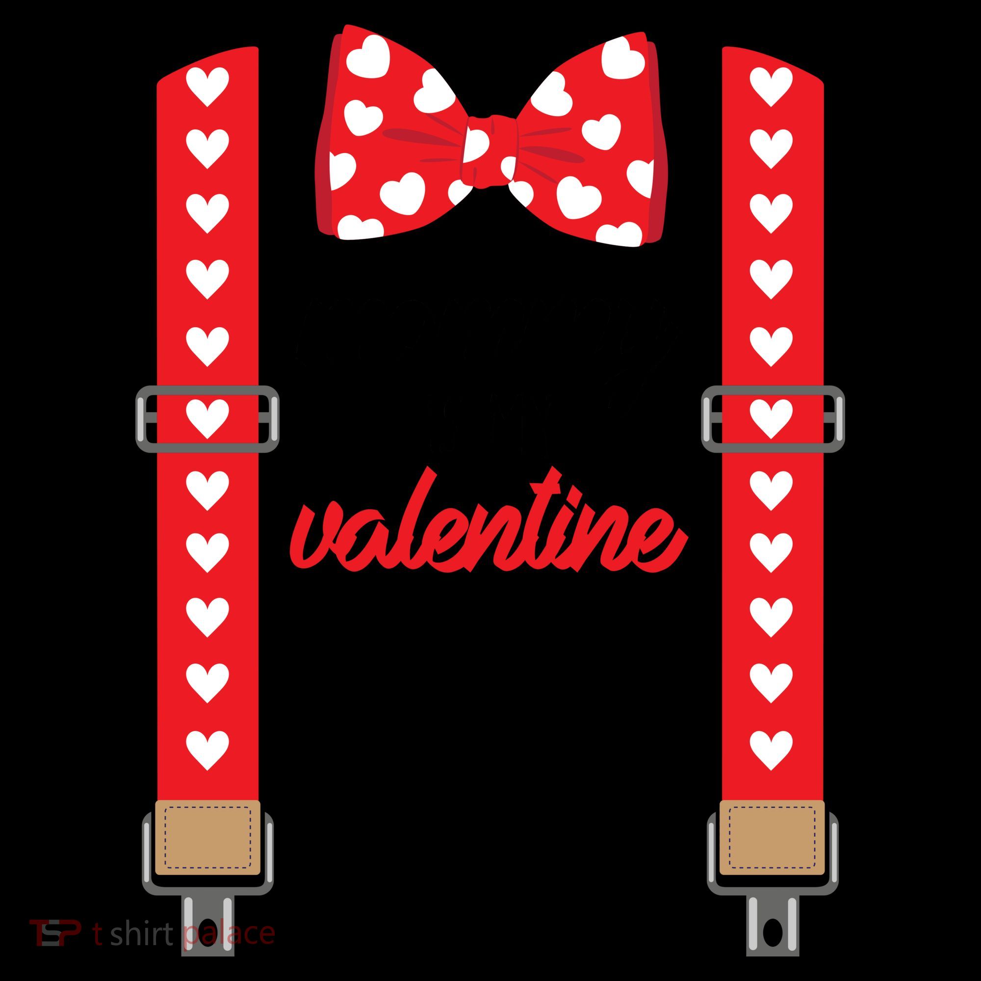Mommy Is My Valentine Cute Bow Tie Suspenders Coffee Mug