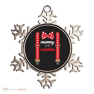 Mommy Is My Valentine Cute Bow Tie Suspenders Ornament