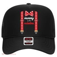 Mommy Is My Valentine Cute Bow Tie Suspenders Hat thumb 0