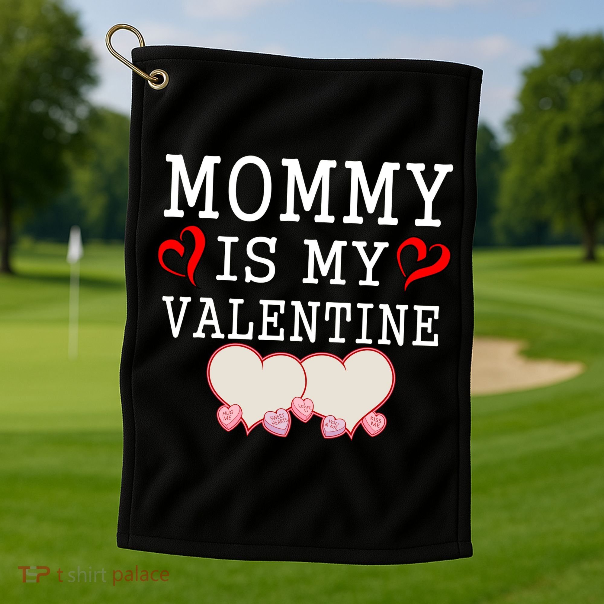 Mommy Is My Valentine Gift For Little Boy Golf Towel