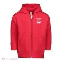 Mommy Is My Valentine Gift For Little Boy Toddler Zip Fleece Hoodie thumb 0