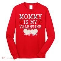 Mommy Is My Valentine Gift For Little Boy Long Sleeve Shirt thumb 0