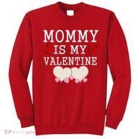 Mommy Is My Valentine Gift For Little Boy Sweatshirt thumb 0