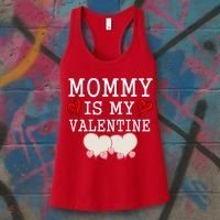 Mommy Is My Valentine Gift For Little Boy Women's Tank Top thumb 3