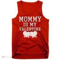 Mommy Is My Valentine Gift For Little Boy Tank Top thumb 0