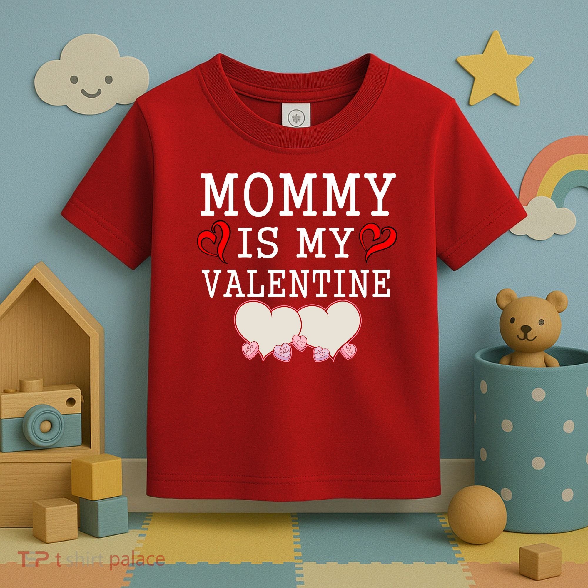 Mommy Is My Valentine Gift For Little Boy Toddler T-Shirt