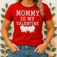 Mommy Is My Valentine Gift For Little Boy Women's T-Shirt thumb 2