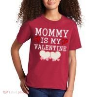 Mommy Is My Valentine Gift For Little Boy Kids T-Shirt thumb 2