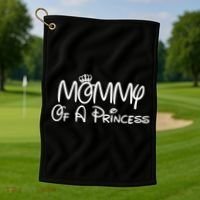 Mommy Of A Princess Golf Towel thumb 1