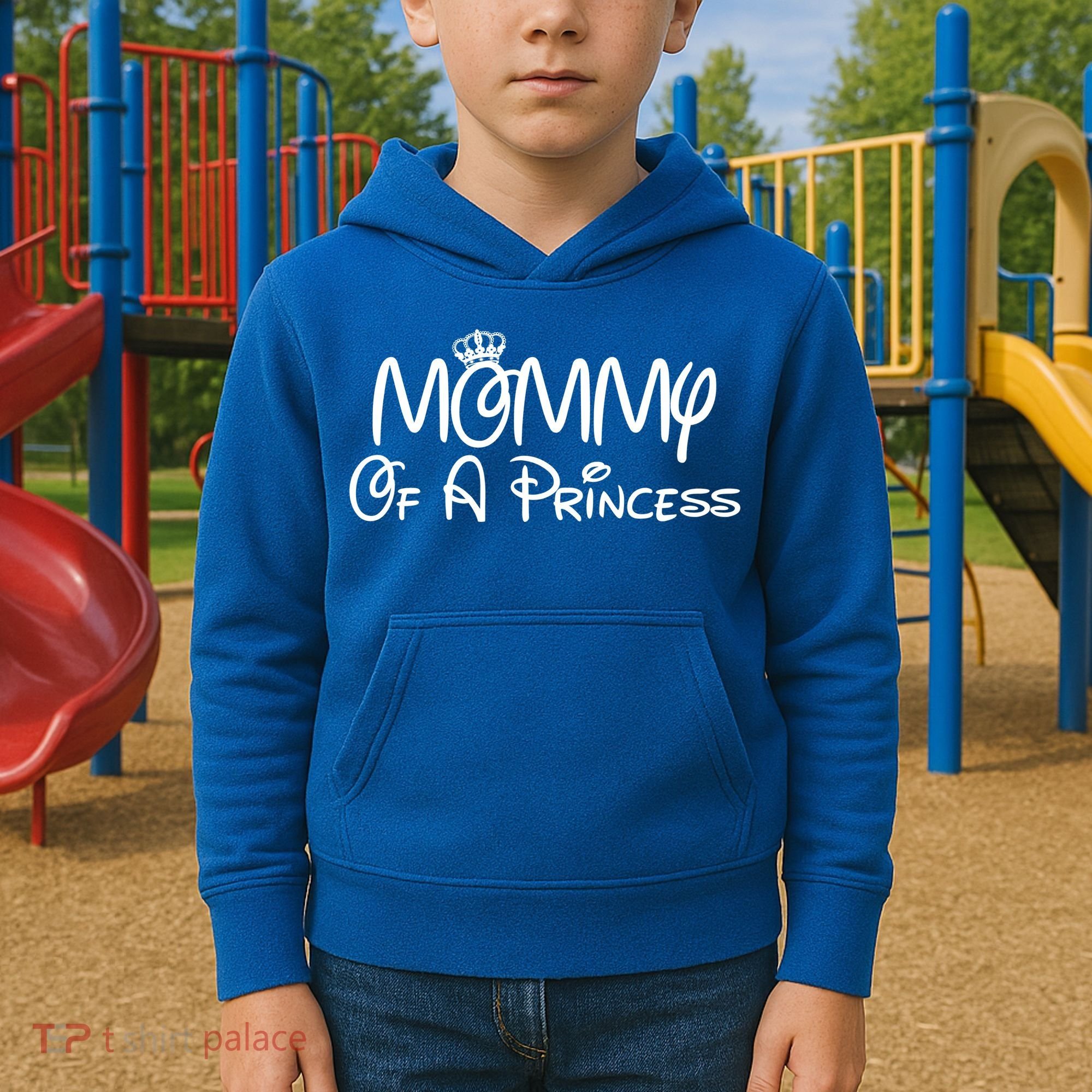 Mommy Of A Princess Kids Hoodie