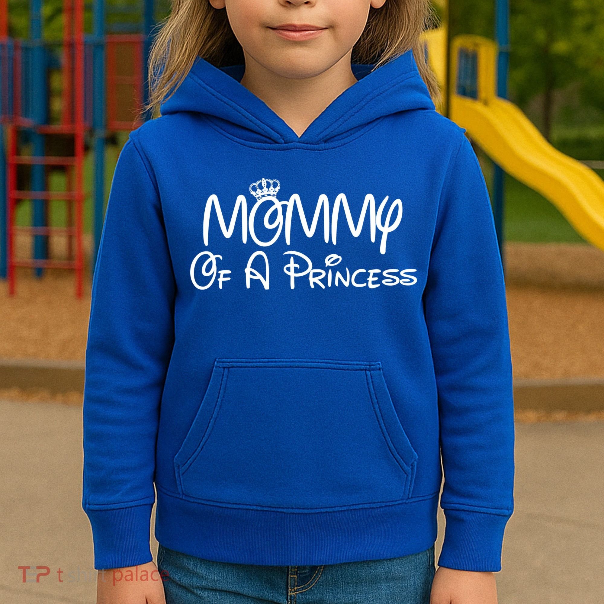 Mommy Of A Princess Kids Hoodie
