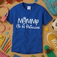 Mommy Of A Princess Kids T-Shirt thumb 3