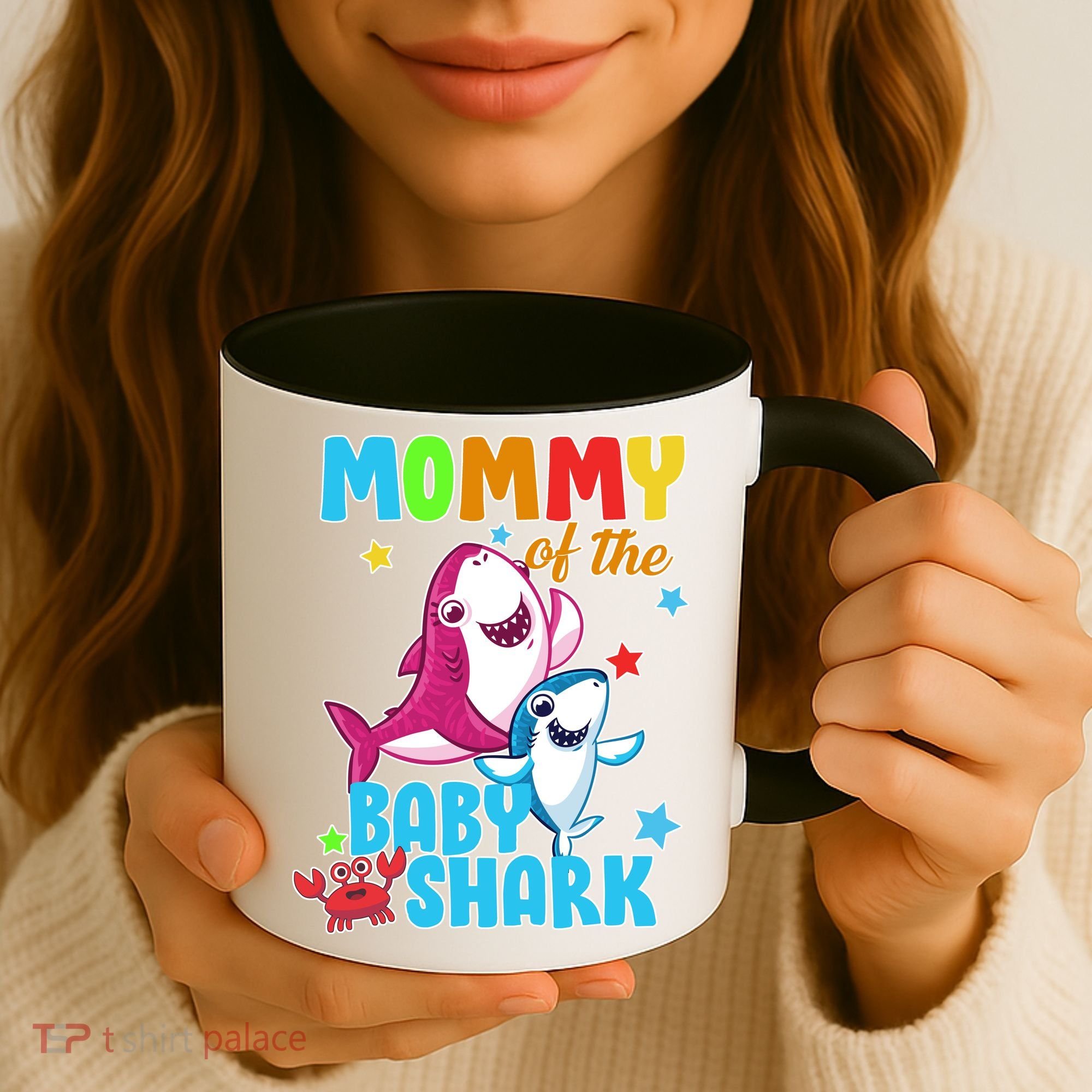Mommy Of The Baby Shark Coffee Mug