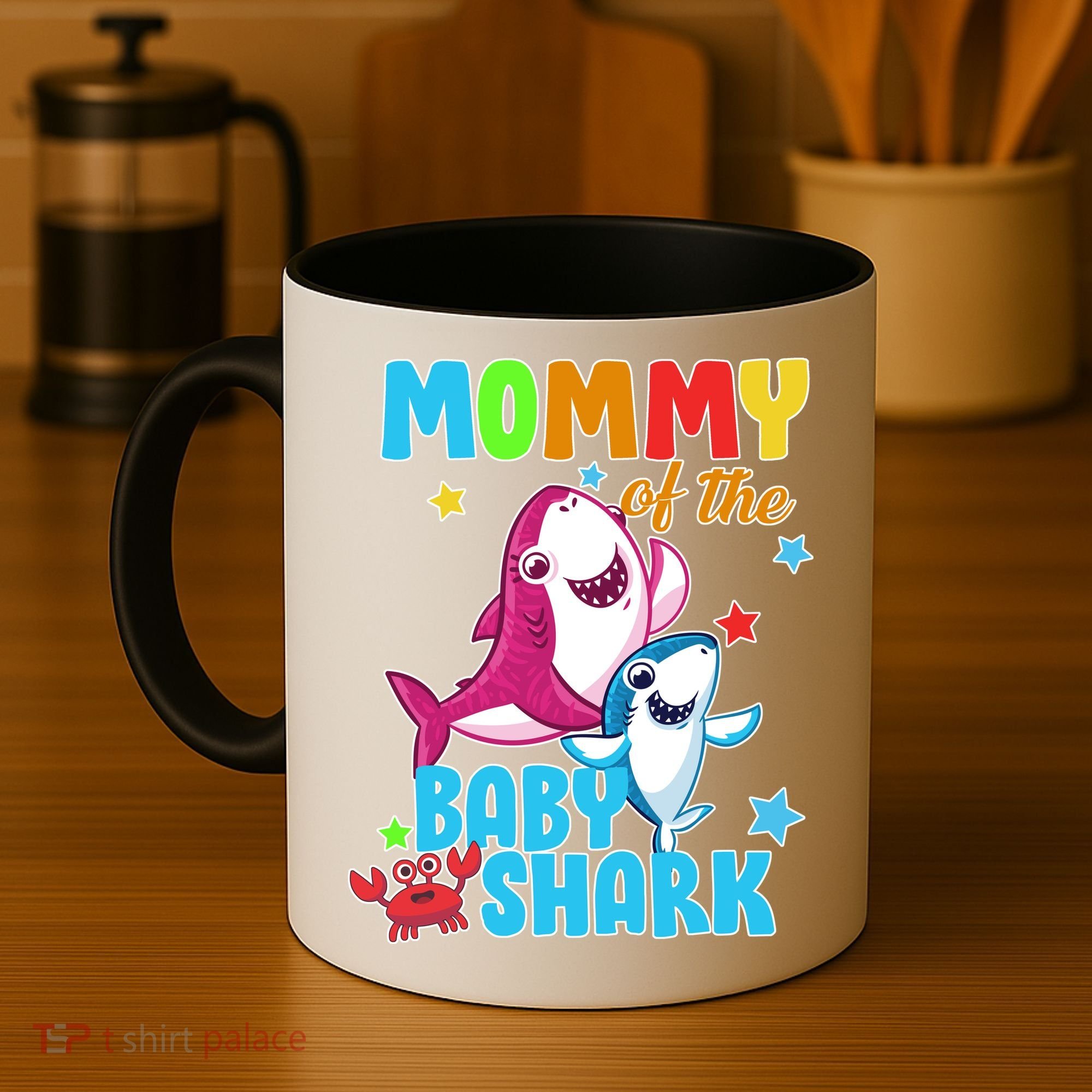 Mommy Of The Baby Shark Coffee Mug