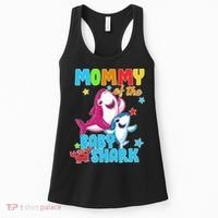 Mommy Of The Baby Shark Women's Tank Top thumb 0