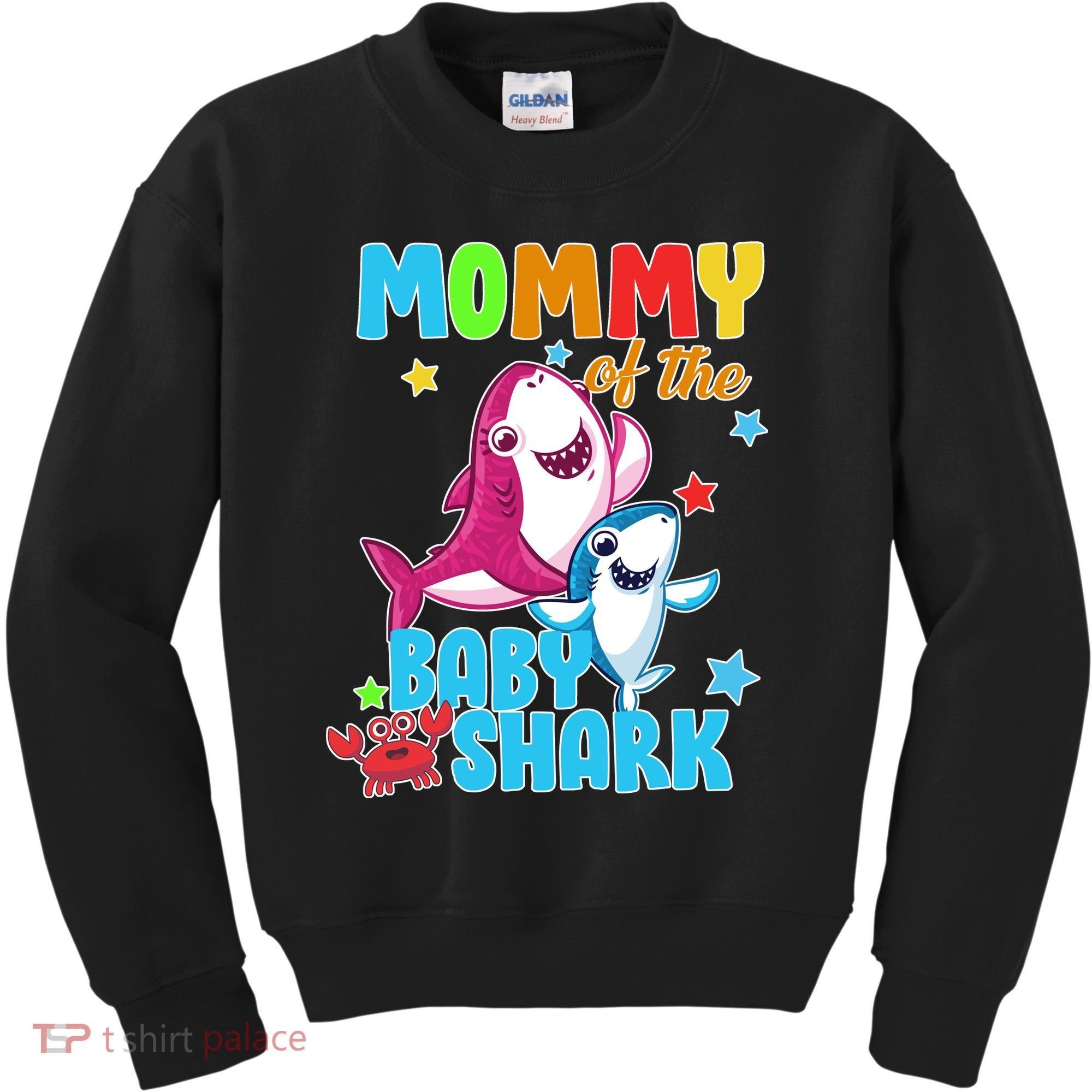 Mommy Of The Baby Shark Kids Sweatshirt