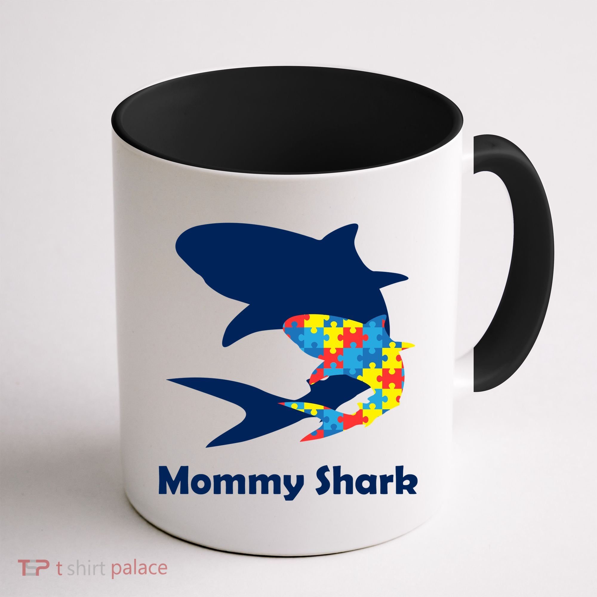 Mommy Shark Autism Awareness  Coffee Mug