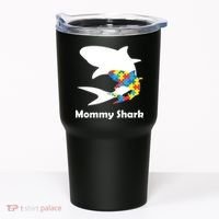Mommy Shark Autism Awareness  Tumbler thumb 0
