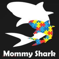 Mommy Shark Autism Awareness  Ornament thumb 1