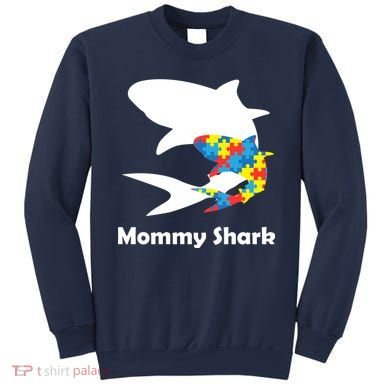 Mommy Shark Autism Awareness  Sweatshirt